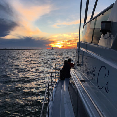 The Smooth C's offers crewed yacht charters aboard a 43' Viking motor yacht, USCG inspected for 20 passengers.  Enjoy the best sunset cruises in St Petersburg aboard the Smooth C's yacht 